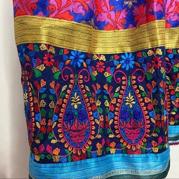 Payal Jain - Francesca Suzani Print Multicolor Dress in size 10 - Picture 8 of 12